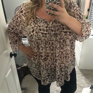 Floral Flowy Tunic